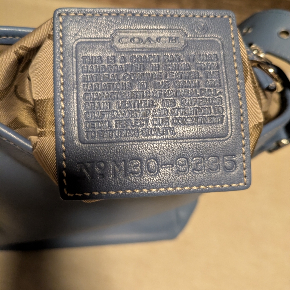 Coach Vintage 9335 Legacy Beautiful Studio Bag in Periwinkle Blue - Picture 12 of 14